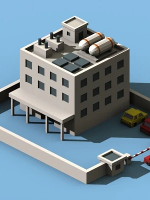 3D-рендеринг реконструкции аварийного дома